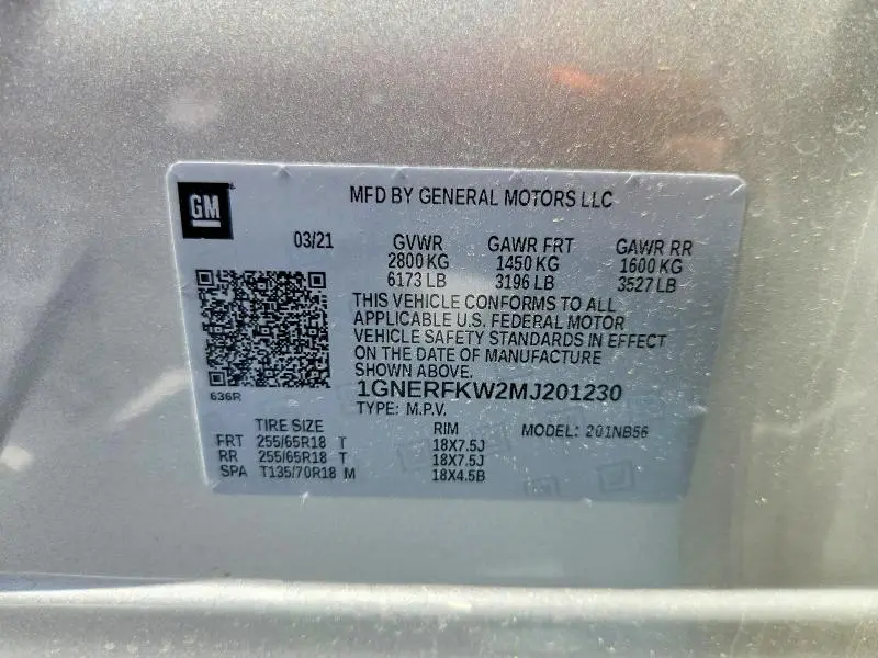 2021 CHEVROLET TRAVERSE LS  
