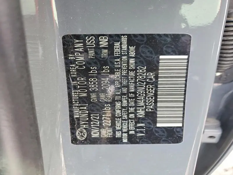 2022 HYUNDAI ELANTRA SEL  