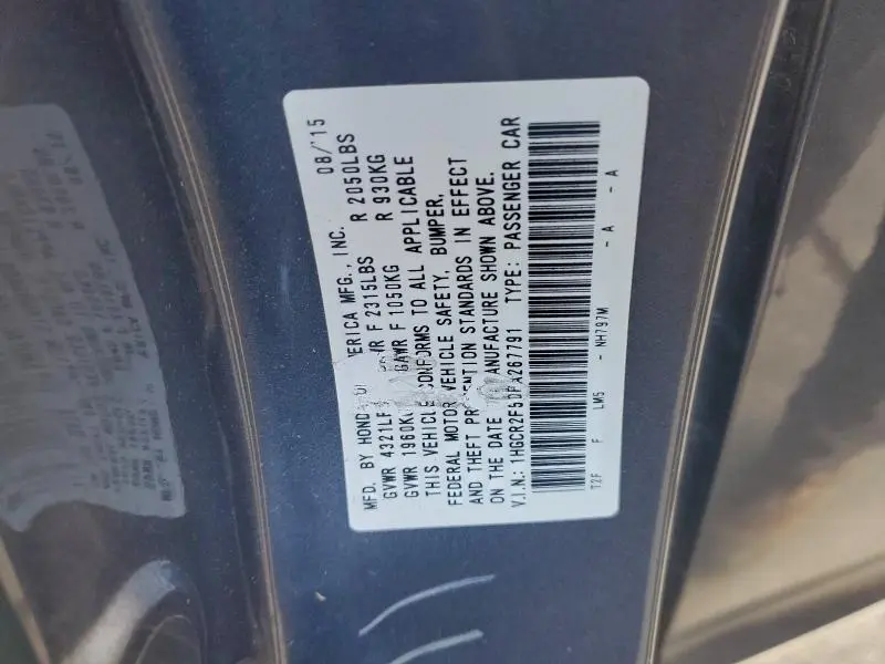 2015 HONDA ACCORD SPORT  