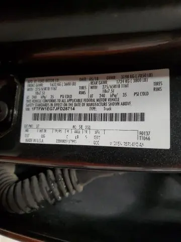 2018 FORD F150 SUPERCREW  