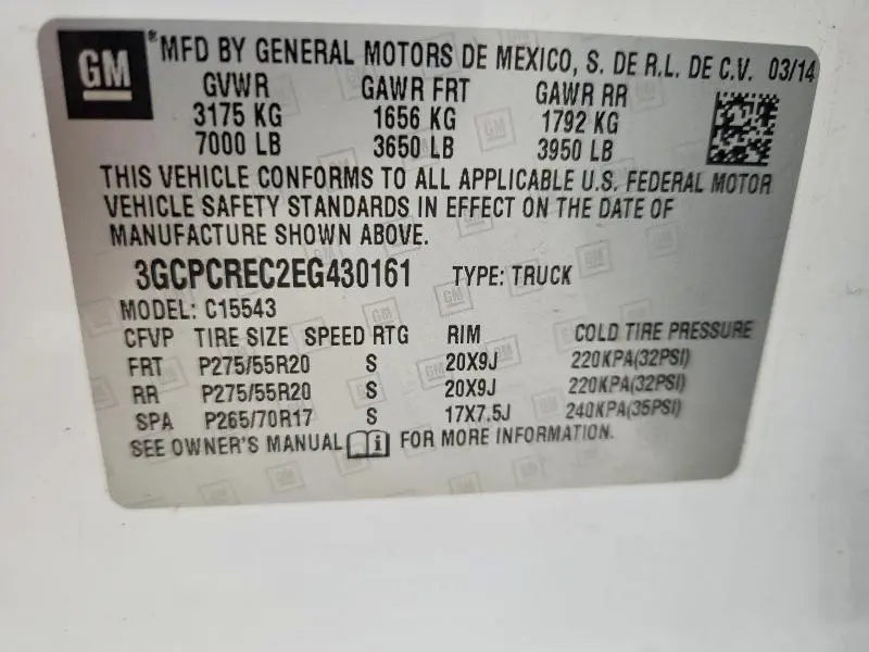 2014 CHEVROLET SILVERADO C1500 LT  