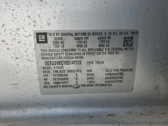 2014 GMC SIERRA K1500 SLT  