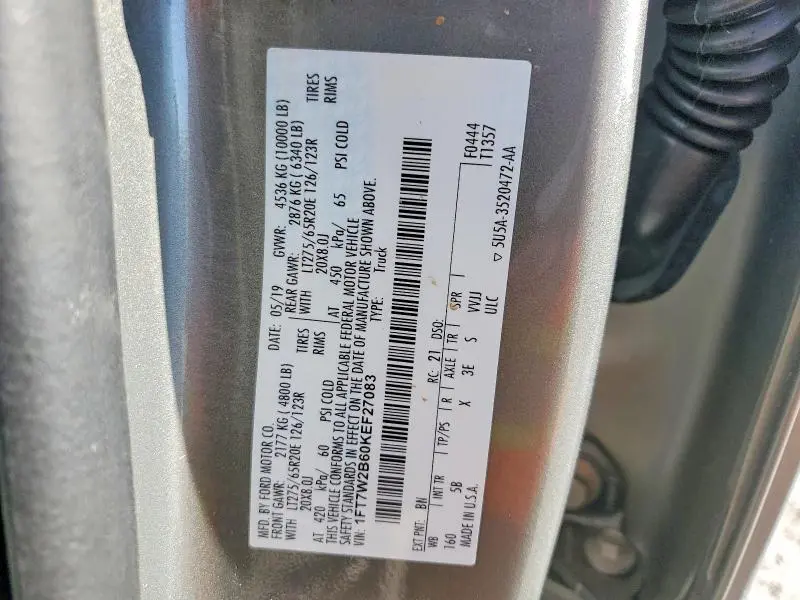 2019 FORD F250 SUPER DUTY  