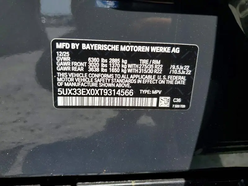 2026 BMW X6 XDRIVE40I  