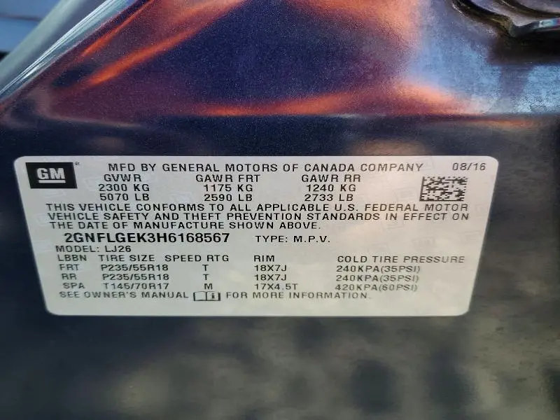 2017 CHEVROLET EQUINOX PREMIER  