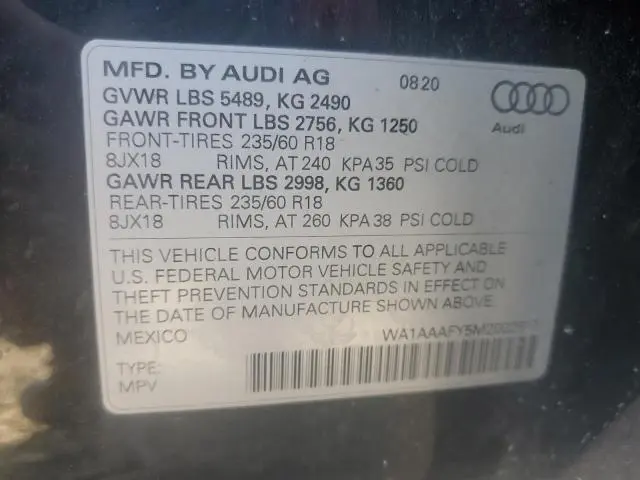2021 AUDI Q5 PREMIUM  