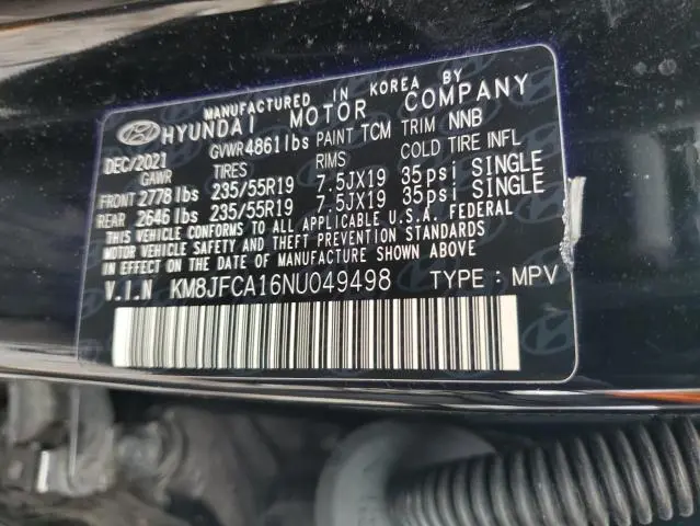 2022 HYUNDAI TUCSON SEL CONVENIENCE  