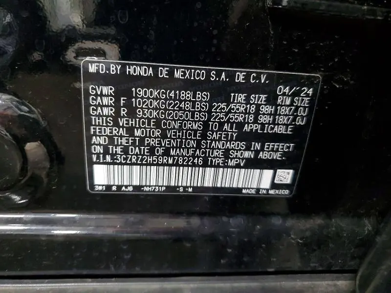 2024 HONDA HR-V SPORT  