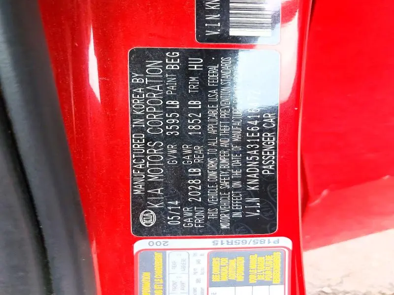 2014 KIA RIO EX  