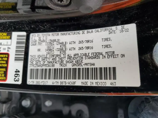 2023 TOYOTA TACOMA DOUBLE CAB  