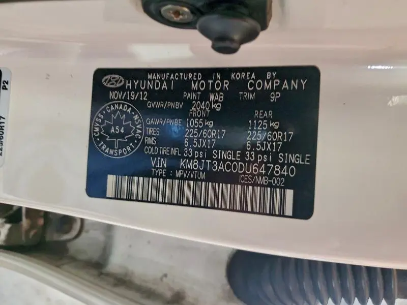 2013 HYUNDAI TUCSON GL  