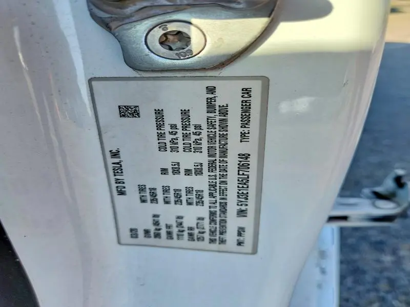 2020 TESLA MODEL 3   