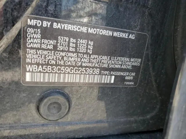 2016 BMW 535 XI  