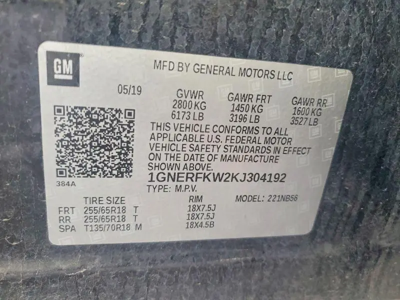 2019 CHEVROLET TRAVERSE LS  