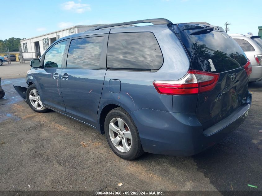 2016 TOYOTA SIENNA LE 8 PASSENGER