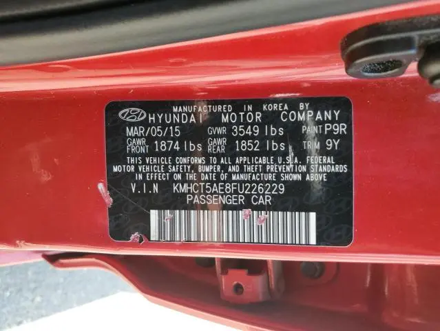 2015 HYUNDAI ACCENT GS  