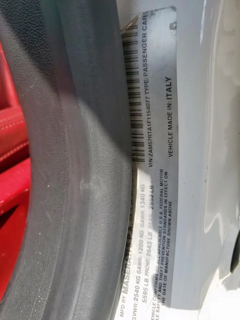 2015 MASERATI GHIBLI S