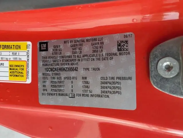 2017 CHEVROLET SILVERADO C1500  