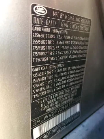 2017 LAND ROVER RANGE ROVER SPORT HSE DYNAMIC  