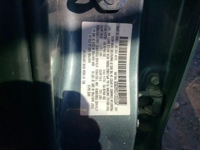 2013 MAZDA CX-9 TOURING  