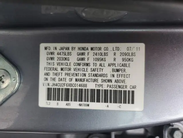 2011 ACURA TSX   