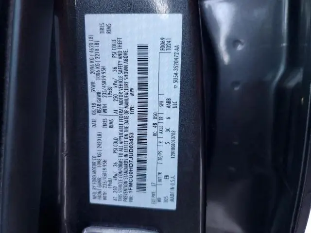 2018 FORD ESCAPE SEL  