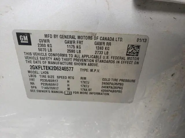 2013 GMC TERRAIN SLE  