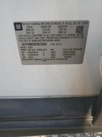 2015 CADILLAC SRX LUXURY COLLECTION  