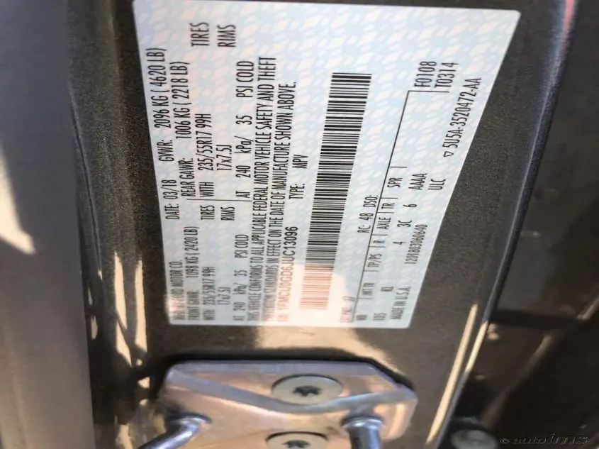 2018 FORD ESCAPE SE