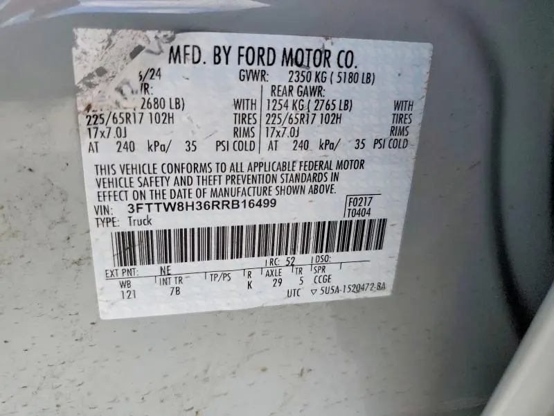 2024 FORD MAVERICK XLT  