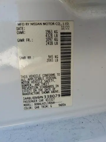 2023 NISSAN ALTIMA SV  