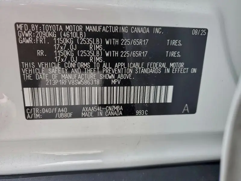 2025 TOYOTA RAV4 XLE  