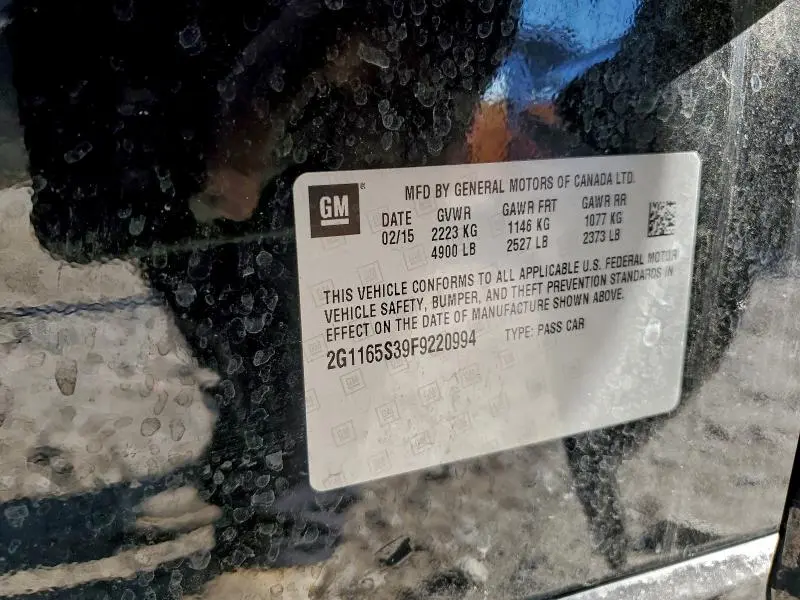 2015 CHEVROLET IMPALA LTZ  