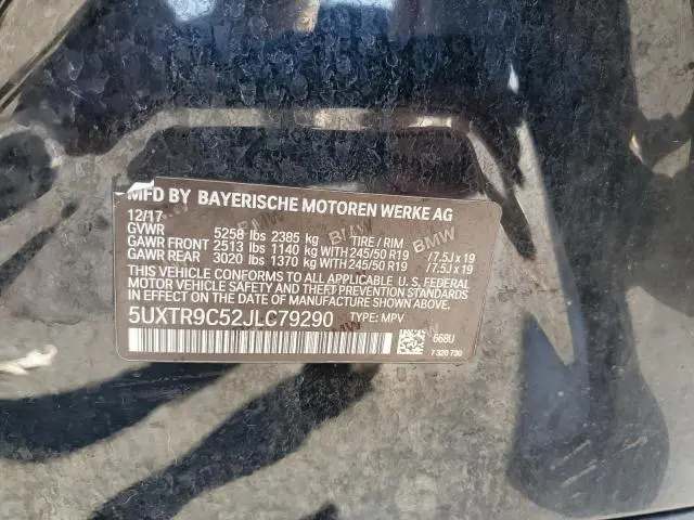 2018 BMW X3 XDRIVE30I  