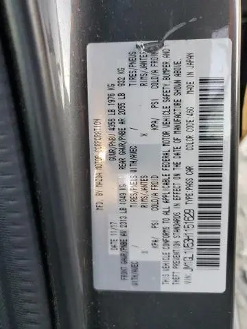 2017 MAZDA 6 TOURING  