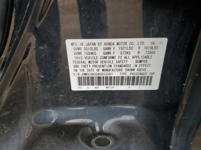 2011 HONDA FIT   
