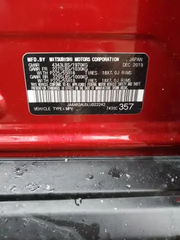 2020 MITSUBISHI OUTLANDER SPORT ES  