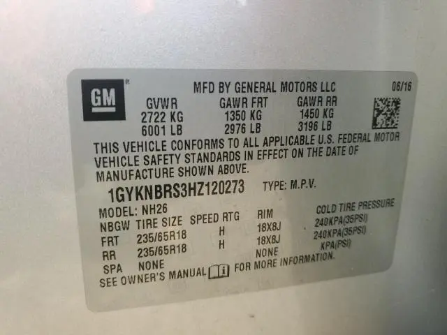 2017 CADILLAC XT5 LUXURY