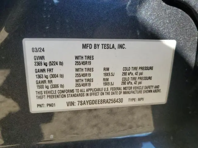 2024 TESLA MODEL Y