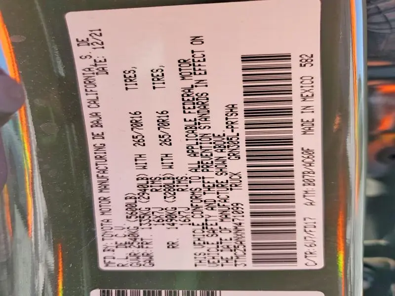 2022 TOYOTA TACOMA DOUBLE CAB  