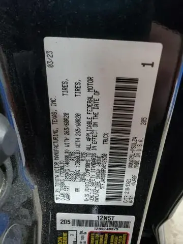 2023 TOYOTA TUNDRA CREWMAX LIMITED  