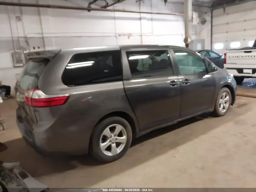 2017 TOYOTA SIENNA L 7 PASSENGER