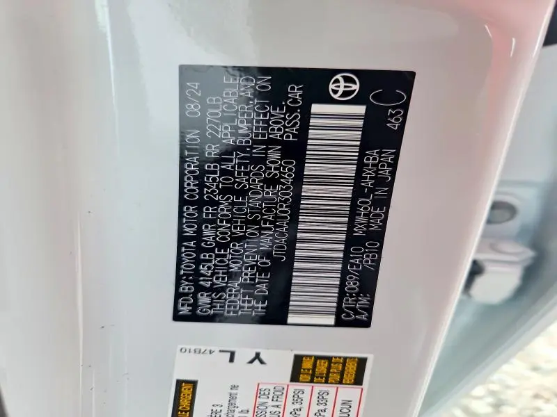 2024 TOYOTA PRIUS LIMITED  