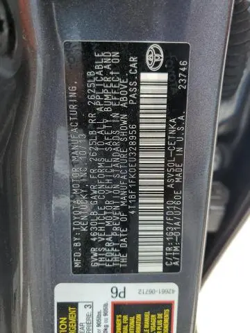 2014 TOYOTA CAMRY L  
