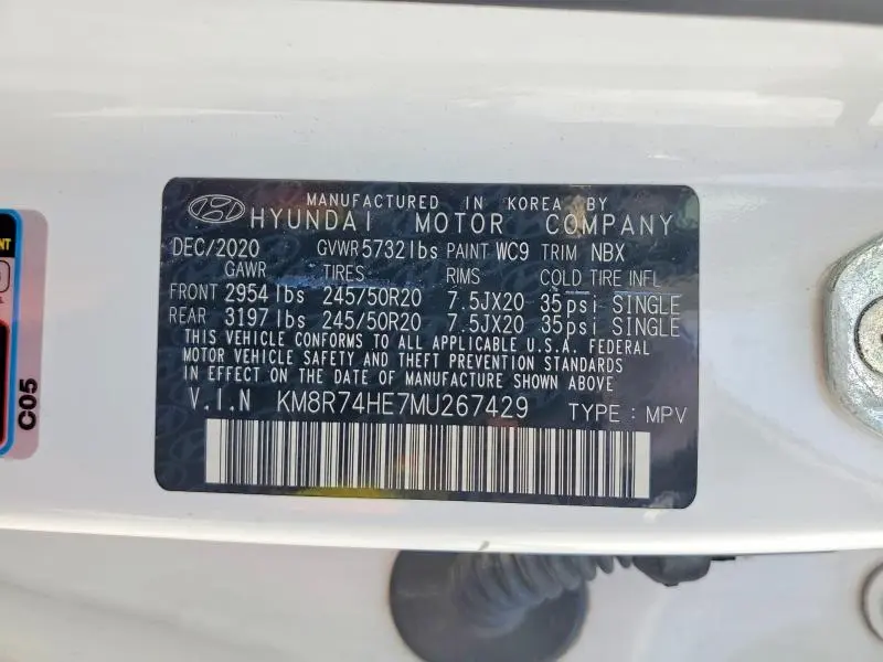 2021 HYUNDAI PALISADE CALLIGRAPHY  