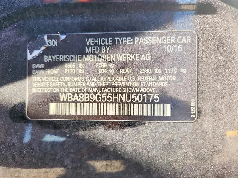 2017 BMW 330 I  