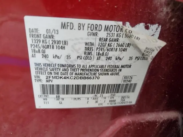 2013 FORD EDGE LIMITED  