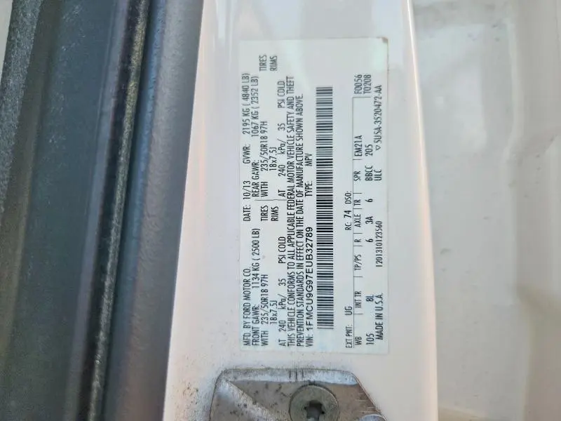 2014 FORD ESCAPE SE  