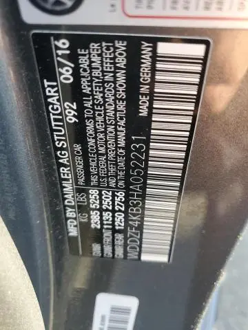 2017 MERCEDES-BENZ E 300 4MATIC  