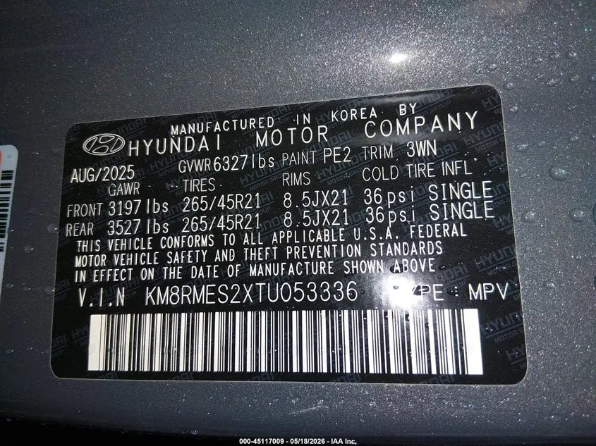 2026 HYUNDAI PALISADE CALLIGRAPHY
